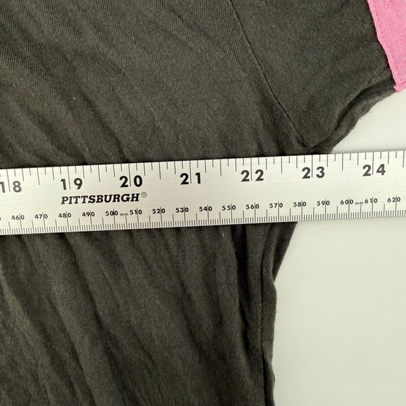 NWT WILDFOX Couture Barefoot Heart Tee Black Pink Heart Womens M Valentines - Picture 6 of 7